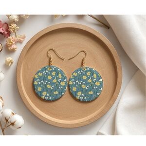Charming Floral Patterned Earrings